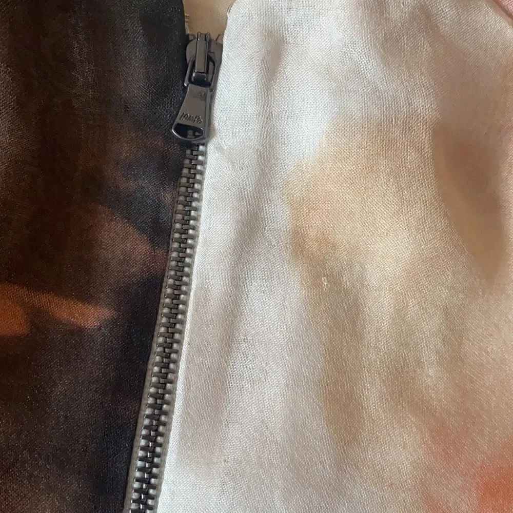 Brian Reyes Draped Silk Dress